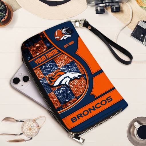 Denver Broncos Women's Zip Around Wallet