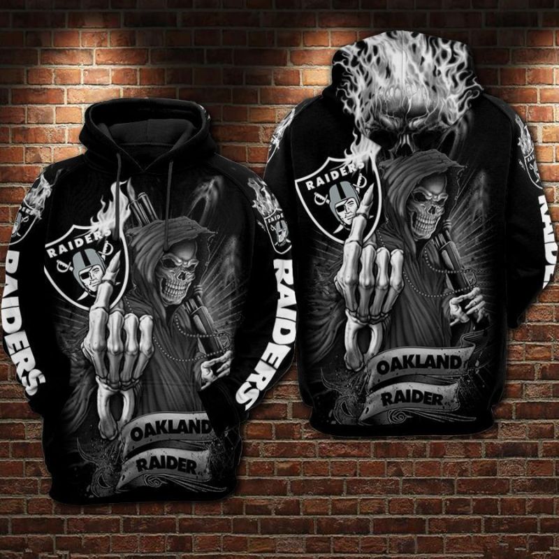 Las Vegas Raiders Style Hoodie Front
