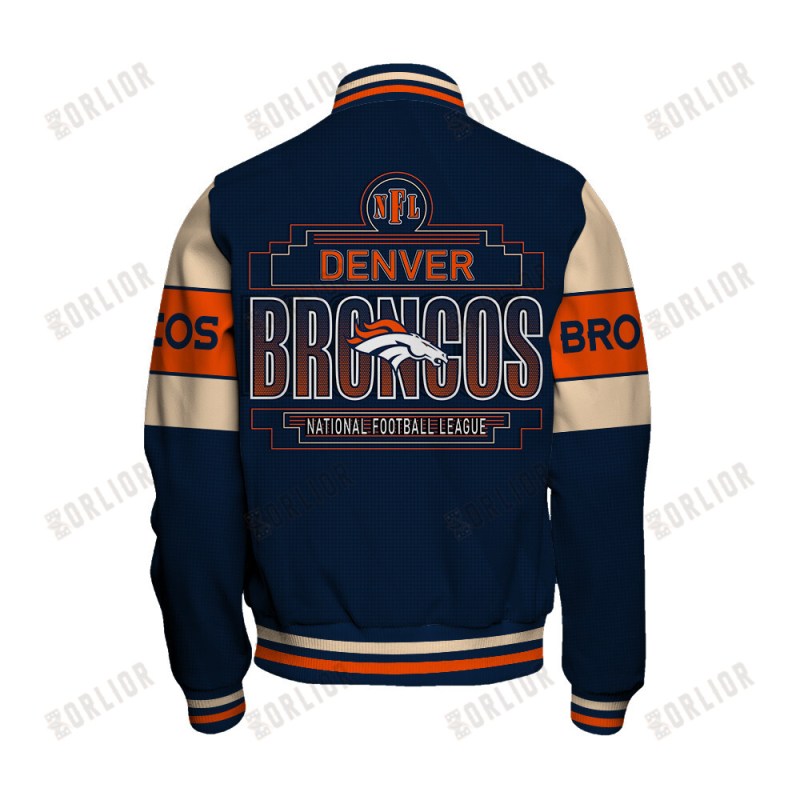 Denver Broncos Jacket Back Design