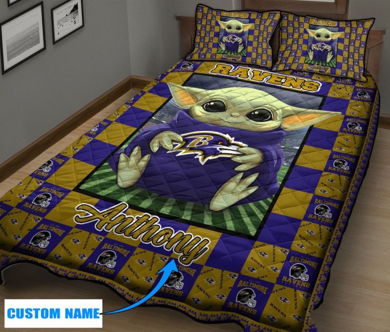 Baltimore Ravens Quilt Set