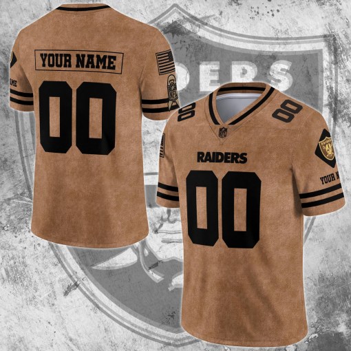 Las Vegas Raiders Personalized V-neck Football Jersey