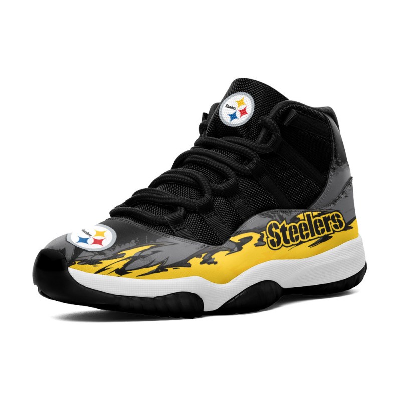 Pittsburgh Steelers AJD11 Sneakers Side View