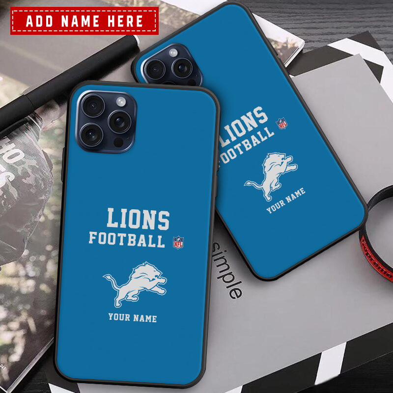 Personalized Detroit Lions Phone Case