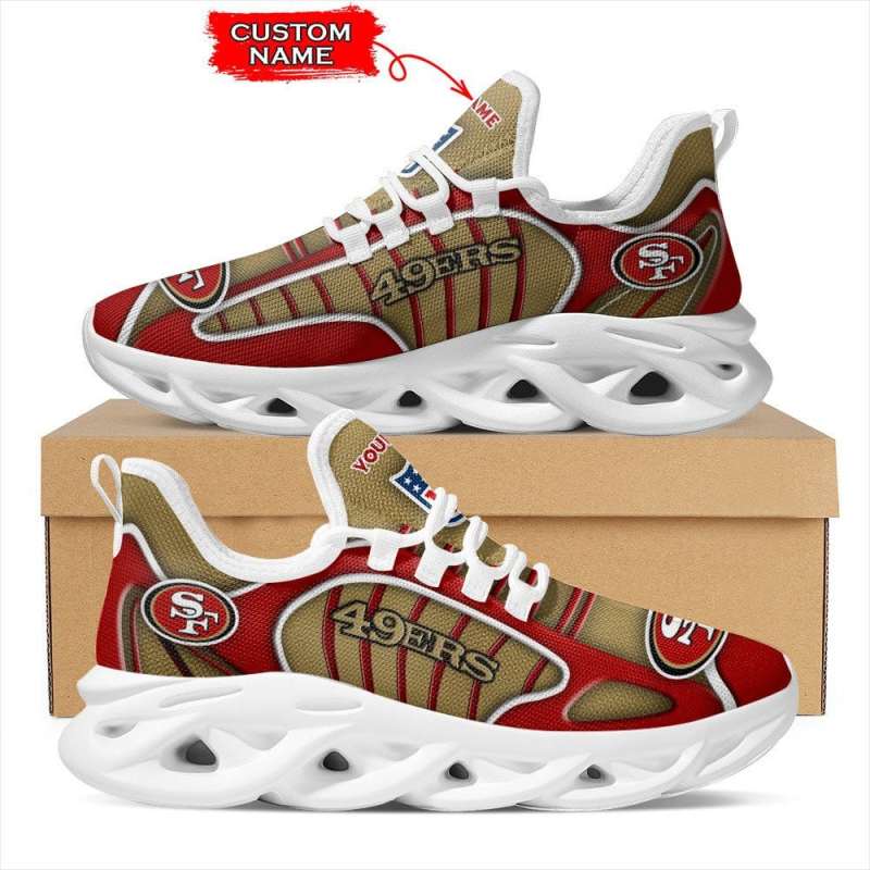 San Francisco 49ers Personalized Yezy Running Sneakers