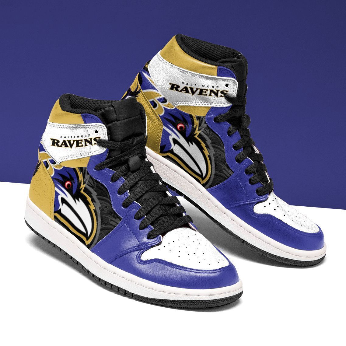 Baltimore Ravens Custom Jshoes Image 1