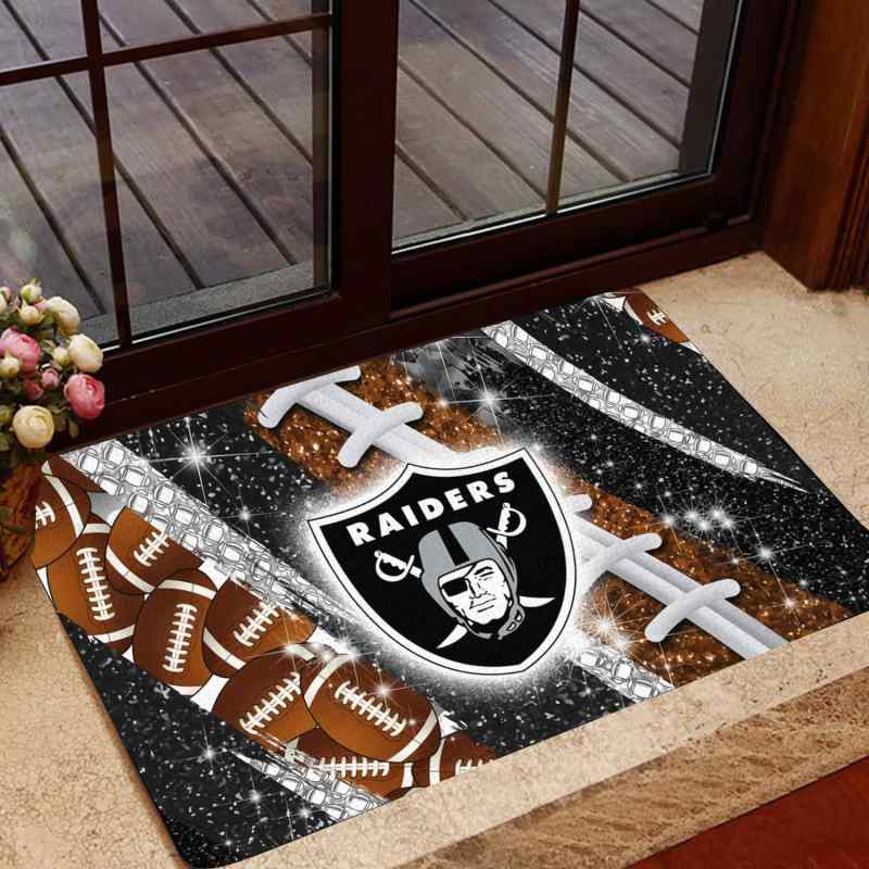 Las Vegas Raiders Doormat BG433 - NFL Merchandise for Home