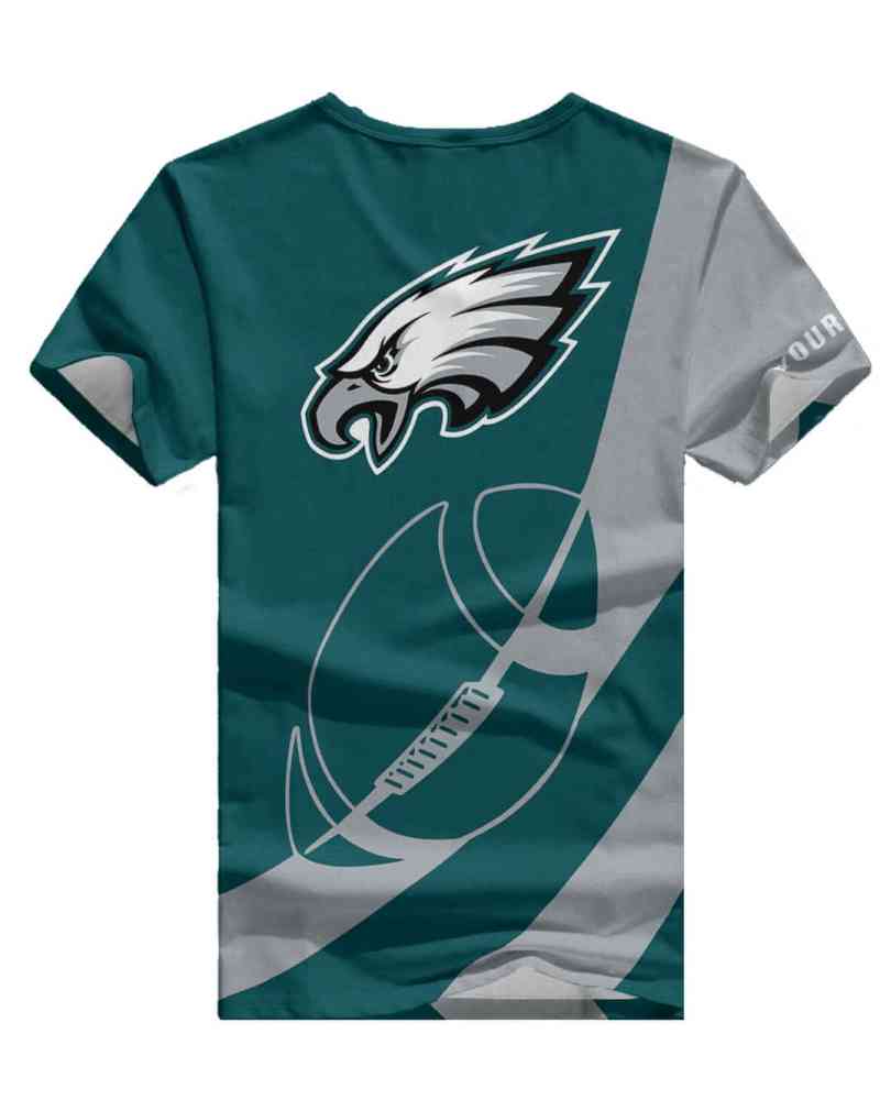 Philadelphia Eagles Personalized V-neck Women T-shirt Style