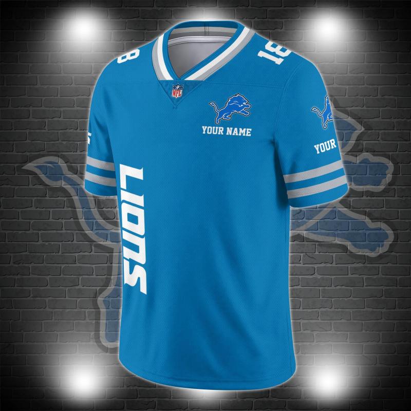 V-neck Jersey for Detroit Lions Fans