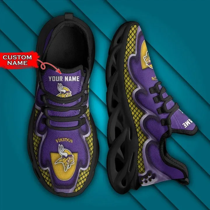 Minnesota Vikings Personalized Yezy Running Sneakers 6