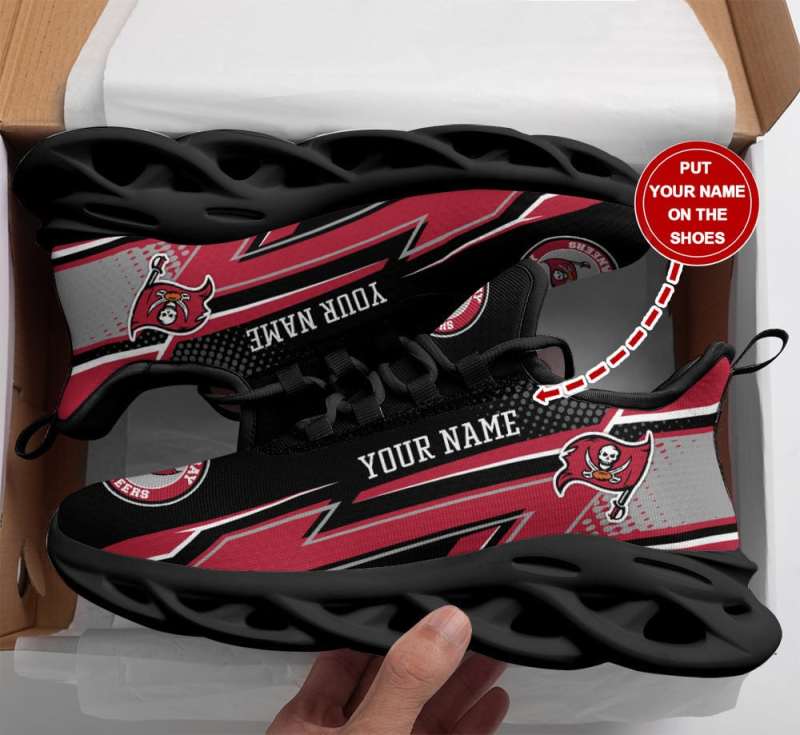 Tampa Bay Buccaneers Personalized Yezy Running Sneakers Detail