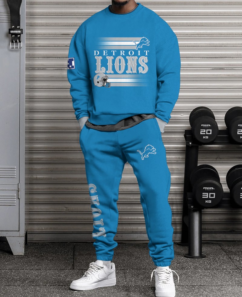 Detroit Lions Combo 3D Sweatsuit