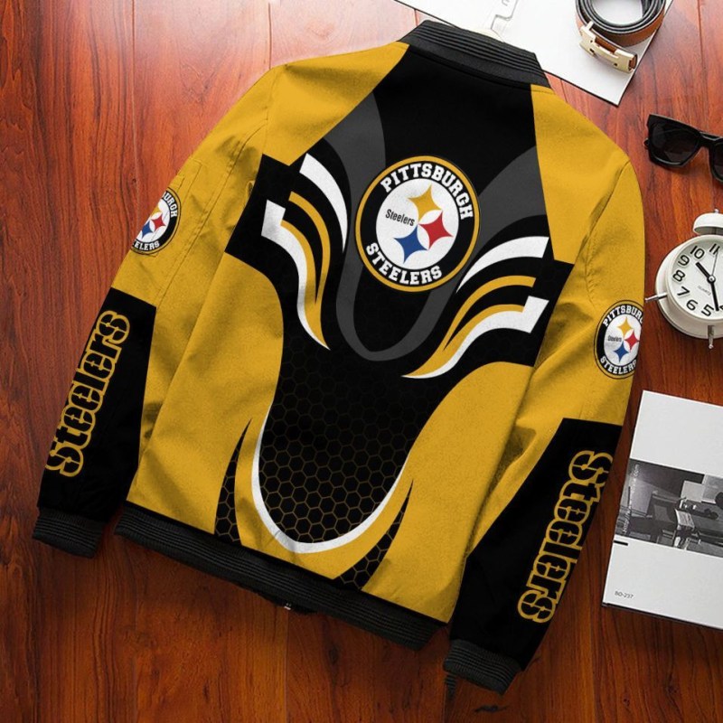 Pittsburgh Steelers Bomber Jacket Front View