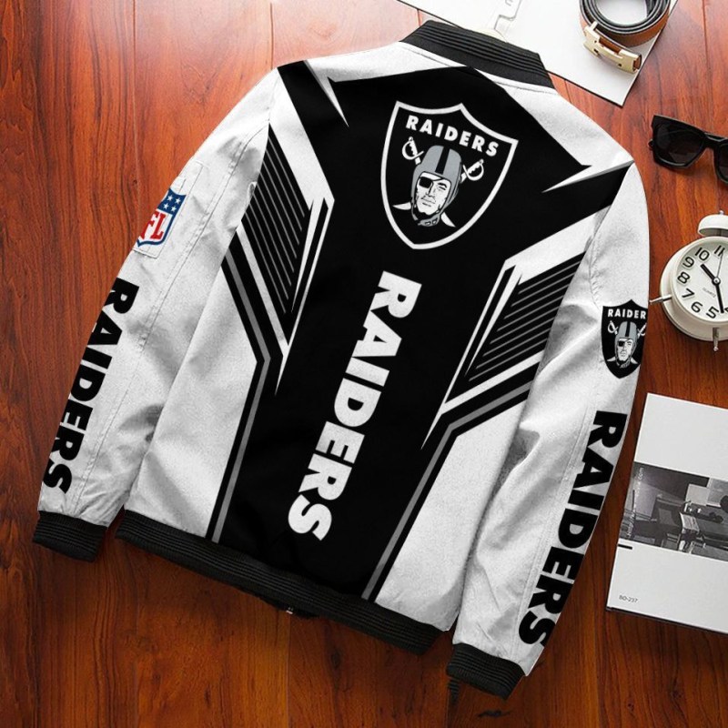 Las Vegas Raiders Bomber Jacket Details
