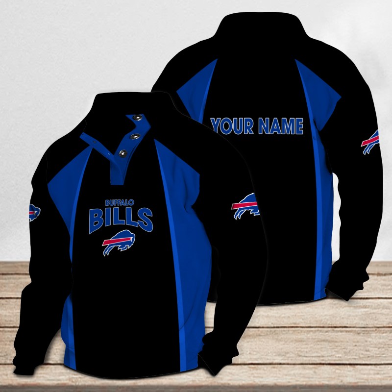 Buffalo Bills Casual Colorful Stand Collar Sweatshirt