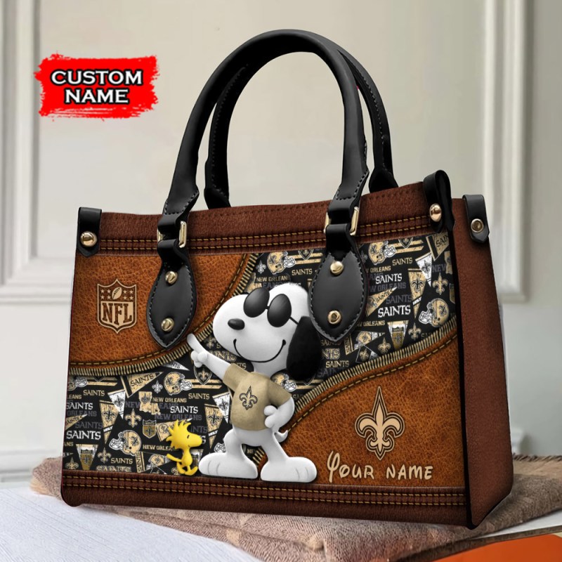 New Orleans Saints Leather Hand Bag 3