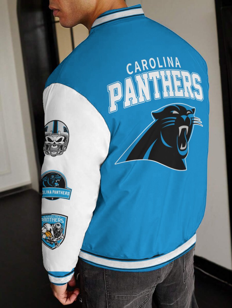 Carolina Panthers Varsity Jacket Detail