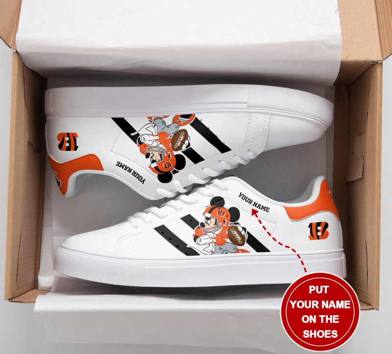 Cincinnati Bengals Custom Sneakers Side View