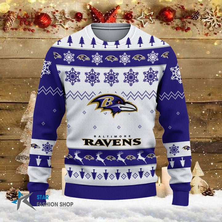 Baltimore Ravens Woolen Sweater Image 2
