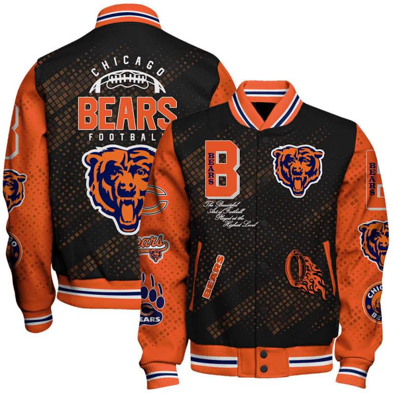 Chicago Bears Unisex Varsity Jacket Image 1