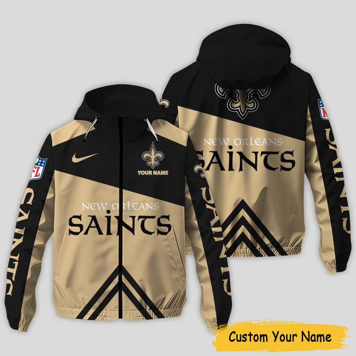New Orleans Saints Outdoor Jacket Front View