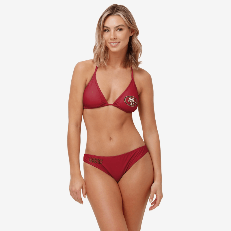 San Francisco 49ers Women's Solid Logo Bikini