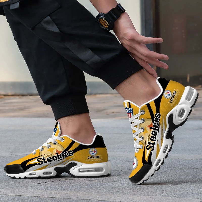 Pittsburgh Steelers Youth Sneakers Back View