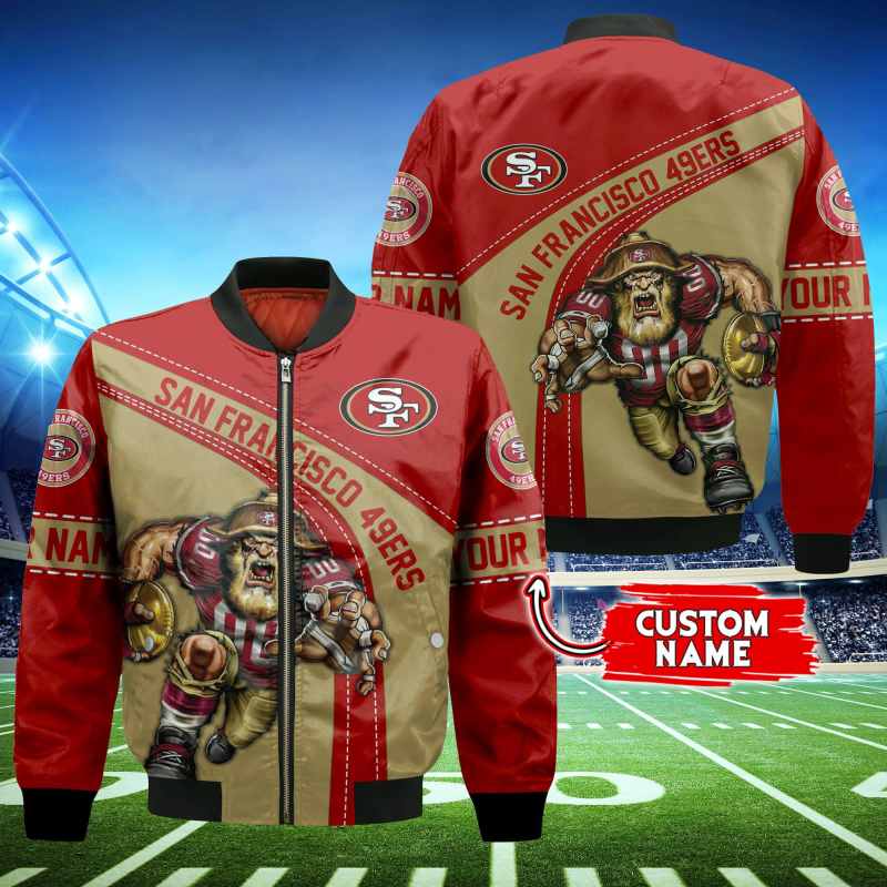 San Francisco 49ers Personalized Thick Bomber Jacket
