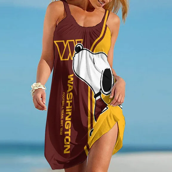 Washington Commanders Beach Dress