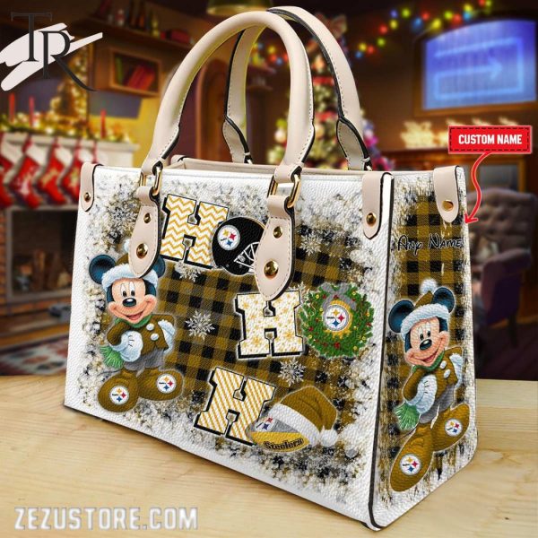 Pittsburgh Steelers Ho Ho Ho Christmas Hand Bag