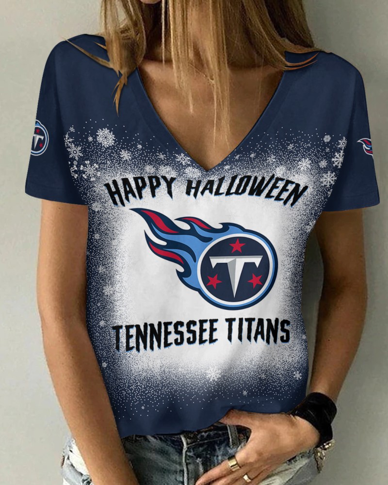 Tennessee Titans V-neck Women T-shirt Image 1