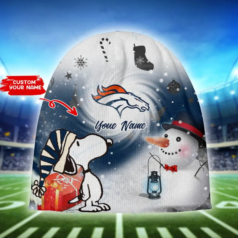 Denver Broncos Personalized Wool Beanie