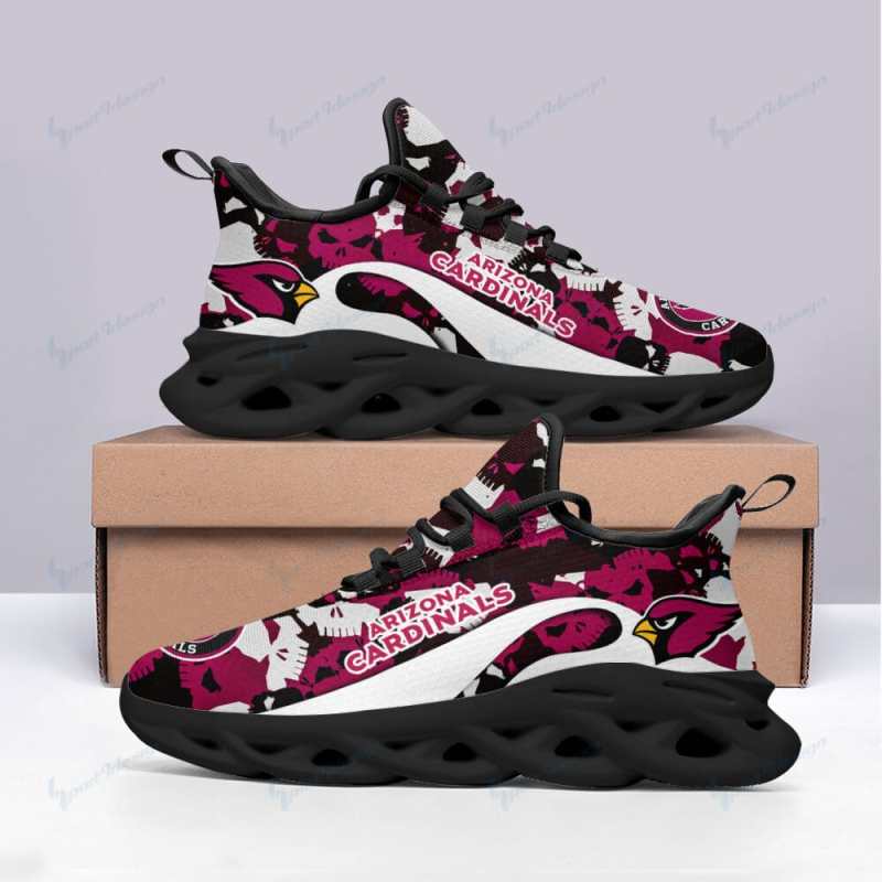 Arizona Cardinals Yezy Running Sneakers Back View