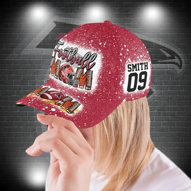 Atlanta Falcons Personalized Classic Cap Side View