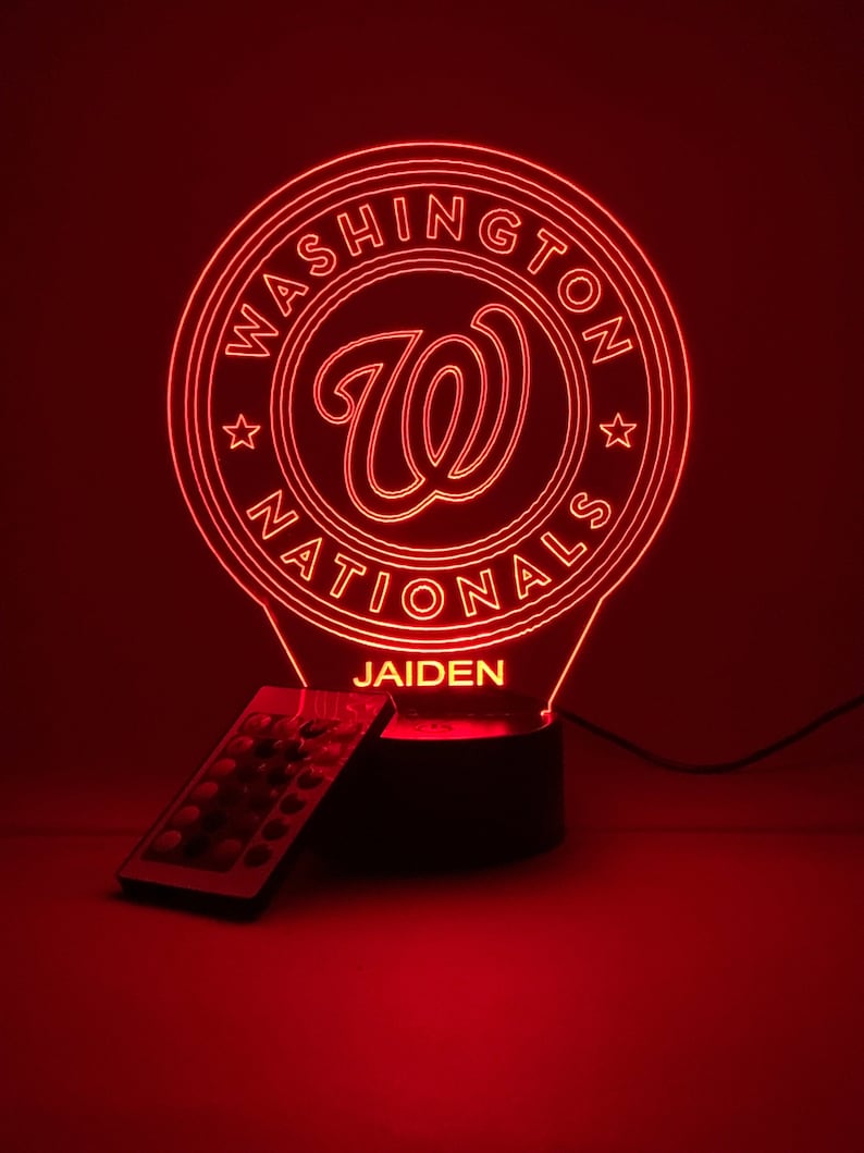 Washington Commanders Personalized 3D Lamp