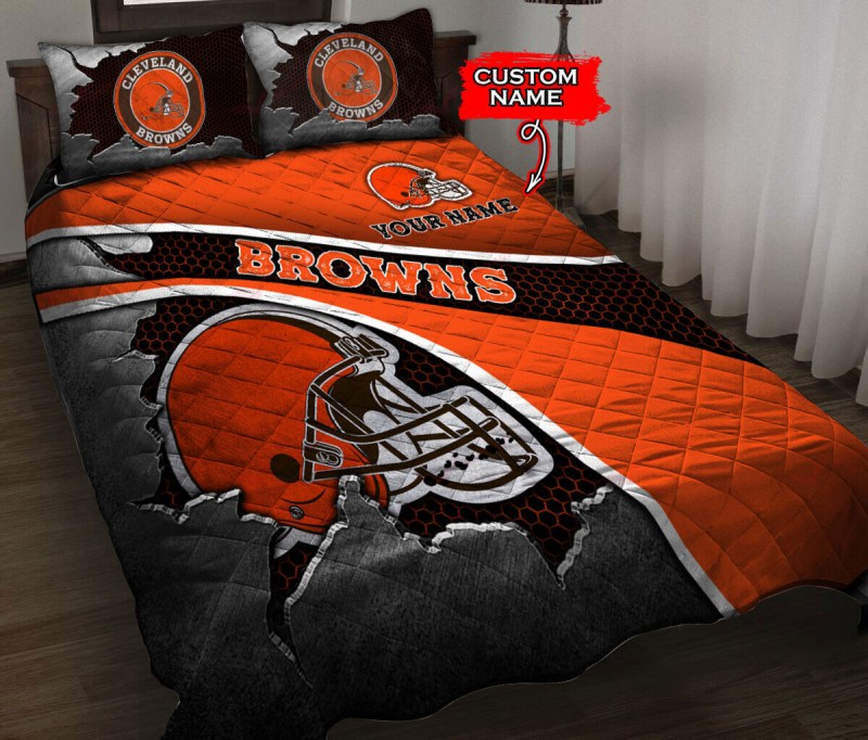 Cleveland Browns Personalized Quilt Set