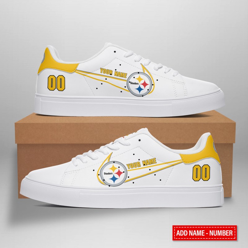 Pittsburgh Steelers Personalized SS Custom Sneakers Top View