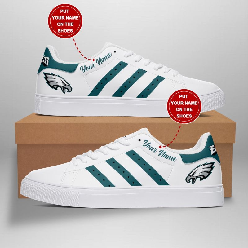 Philadelphia Eagles Sneakers Side View