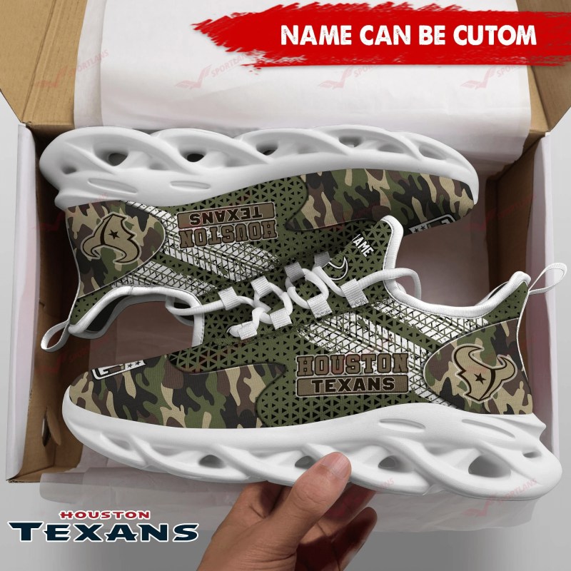 Houston Texans Personalized Yezy Running Sneakers