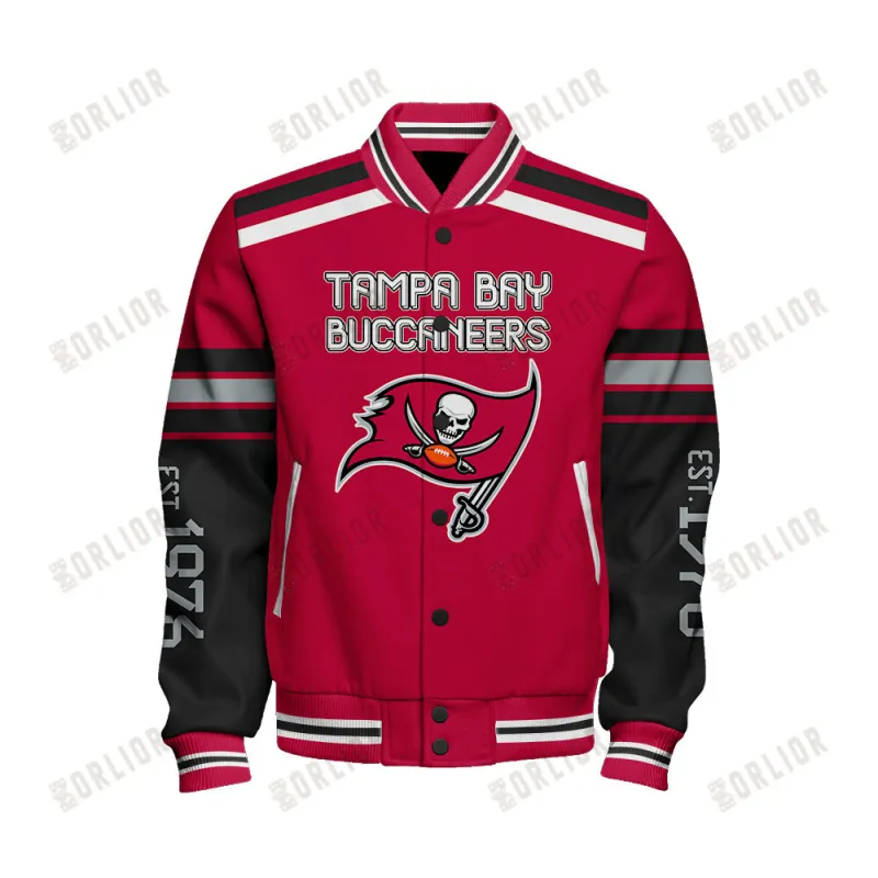 Tampa Bay Buccaneers Varsity Jacket Side View