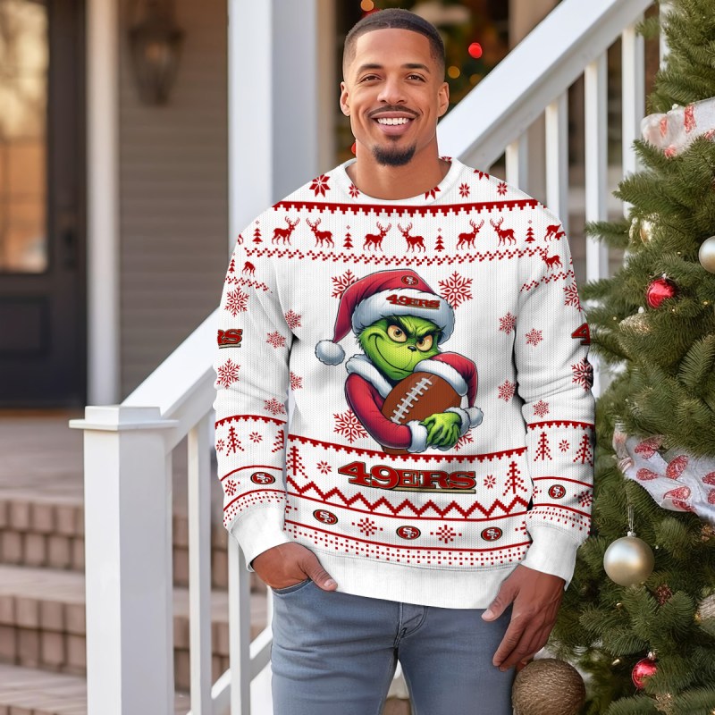 San Francisco 49ers Ugly Christmas Sweater Outdoor 1