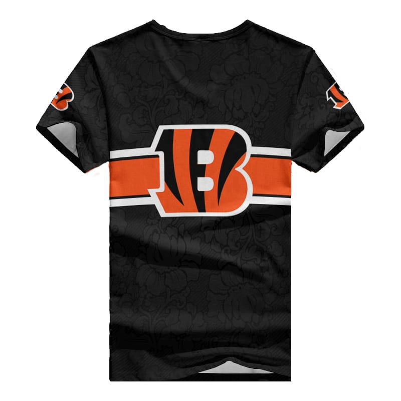 Cincinnati Bengals V-neck Women T-shirt back view