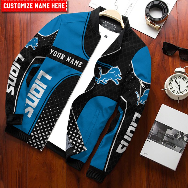 Personalized Detroit Lions Bomber Jacket