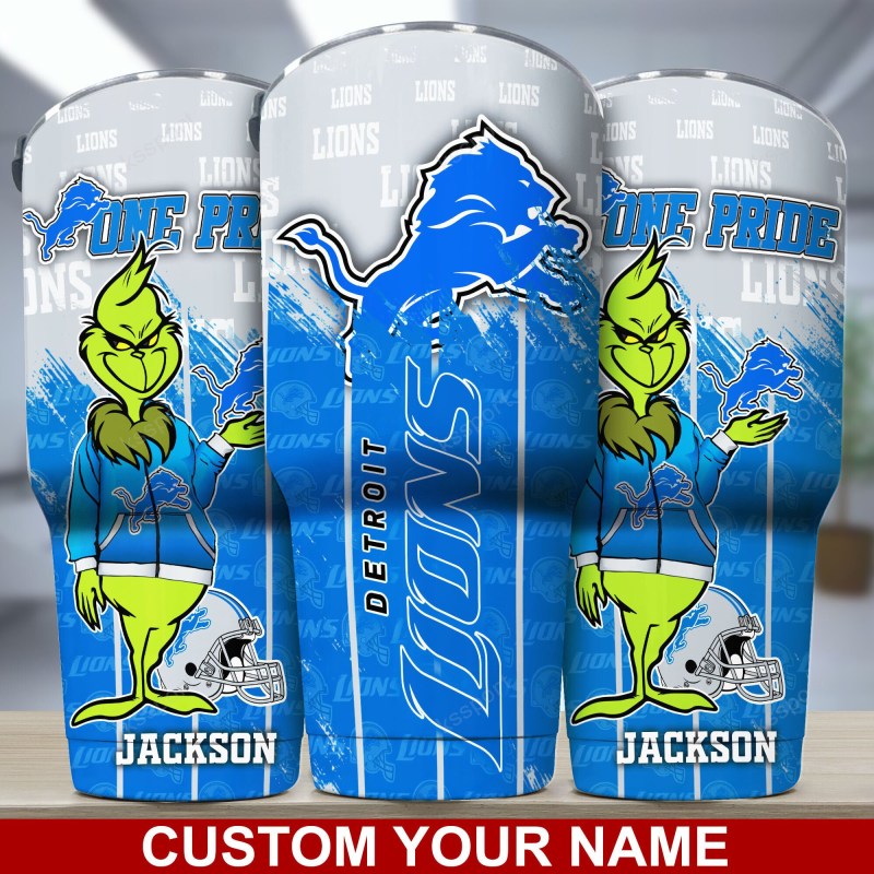 Detroit Lions Personalized Tumbler