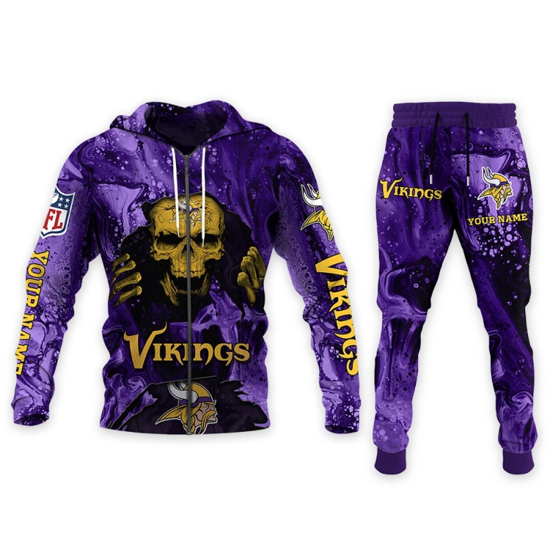Minnesota Vikings Hoodie and Joggers Set