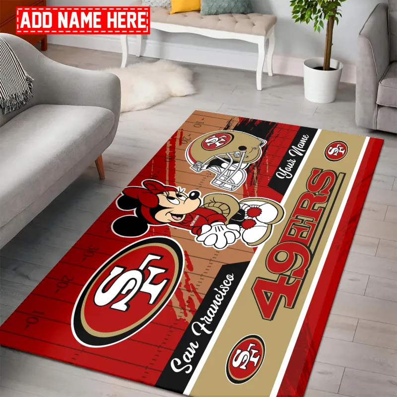 San Francisco 49ers Personalized Rectangle Rug