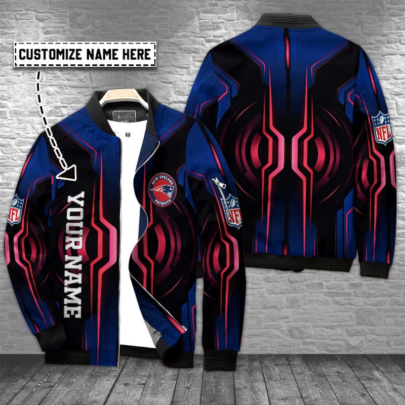 New England Patriots Personalized Bomber Jacket
