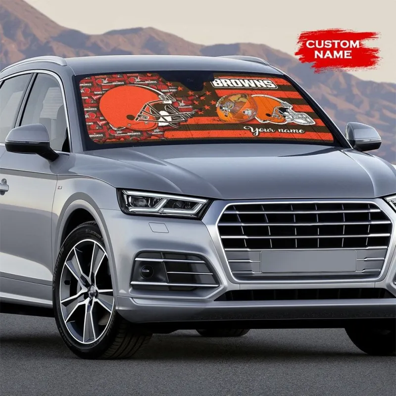 Cleveland Browns Personalized Auto Sun Shade