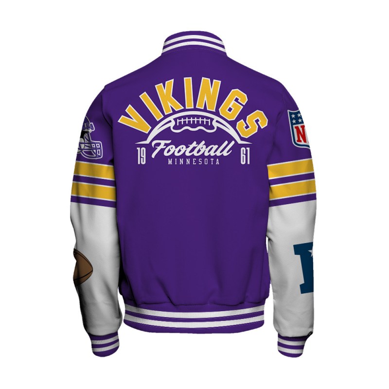 Minnesota Vikings Varsity Jacket 3