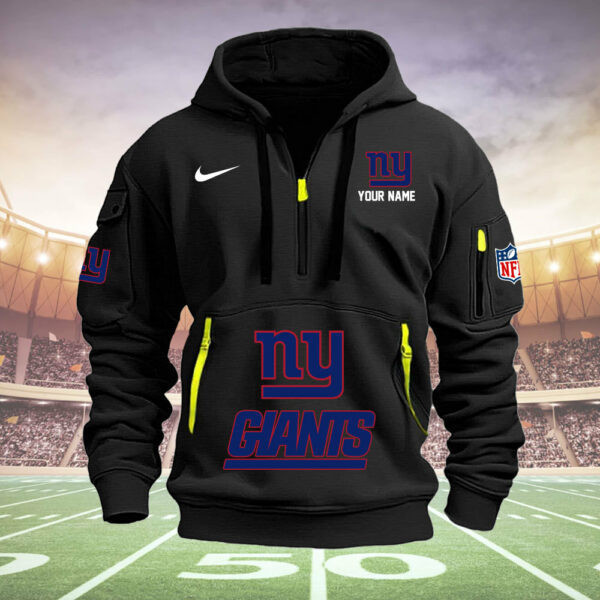 New York Giants Quarter Zip Hoodie Image 5