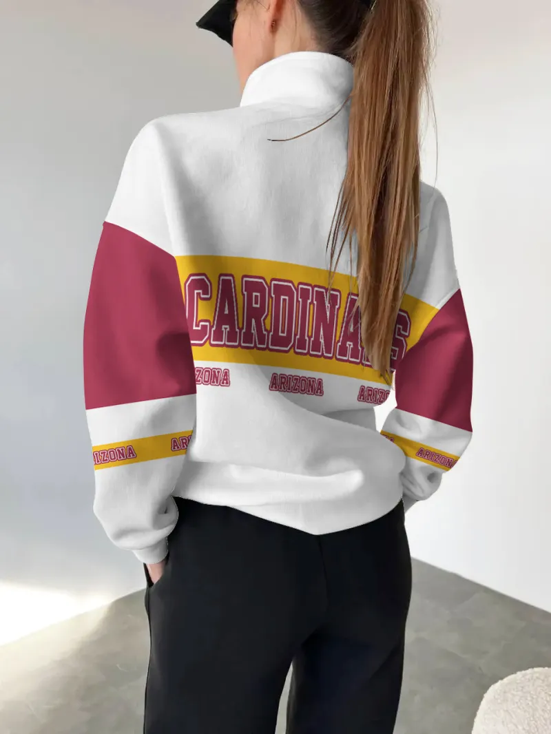 Arizona Cardinals Stand Collar Sweatshirt